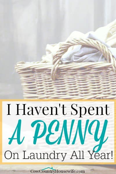 I Haven't Spent a PENNY on Laundry All Year With a house of 5 people, it's almost unbelievable, but I only bought laundry supplies ONCE in a whole year. And I did it all for under $30! Everything from washing to drying, here's my favorite tips, tricks and recipes for my fail-proof, heavy duty but still sensitive enough for a newborn detergent!