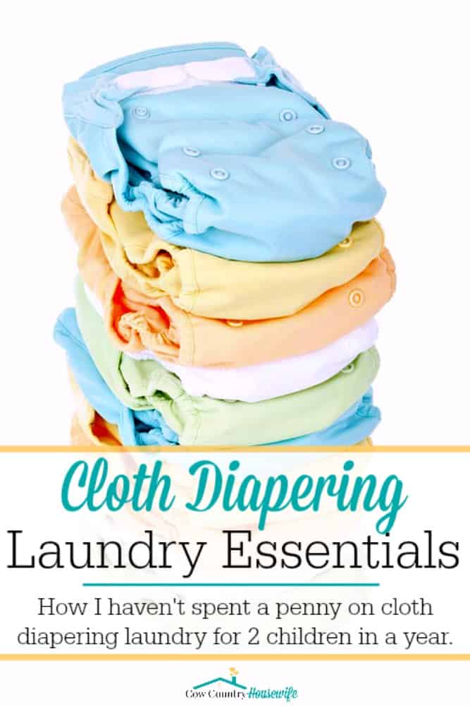 For cloth diapering two sons, I only buy laundry supplies once a year! How is that even possible? I'll share with you how we make it happen!