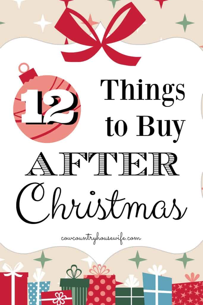 These are amazing! I never thought about how buying things after Christmas could save so much money! These top things to buy after Christmas will save me so much money all year, but especially will save me money next Christmas!