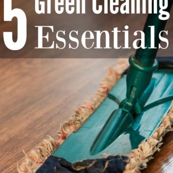You can clean your entire house with these 5 green cleaning essentials! And I bet you have them in your kitchen right now!