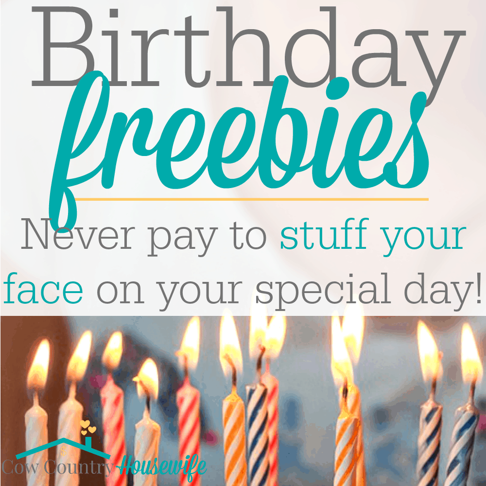 Never pay to stuff your face on your birthday ever again! No matter what type of food you're craving on your special day, there's a deal for you! I'm so sad that I missed some of these for MY birthday!