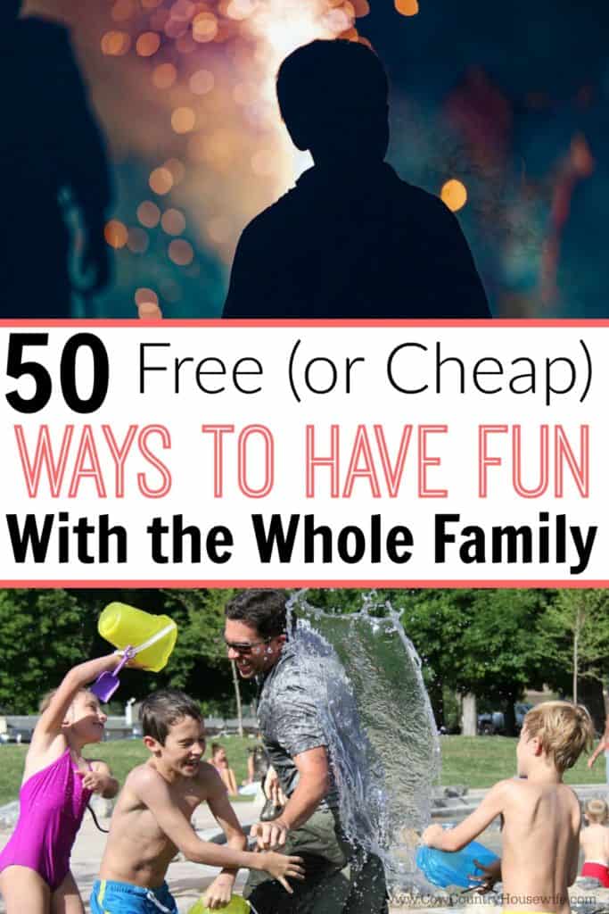 Spend more time with your family and less money with these 50+ ways to have a lot of fun with your family without needing your wallet! #22 is my favorite!