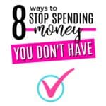 Living pay-check-to-paycheck is exhausting. Here's the question you need to ask: How do you stop spending money? Here's how to do it!