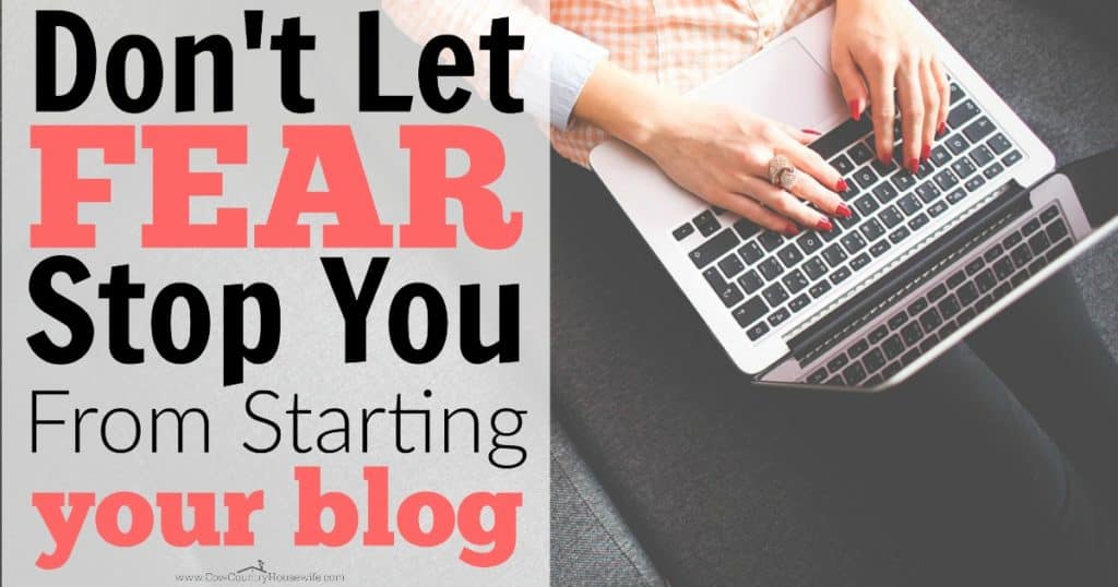 If you were ever afraid to start a blog, don't be! These are really honest and real fears, but she's right... none of them really matter! I'm starting my blog now!