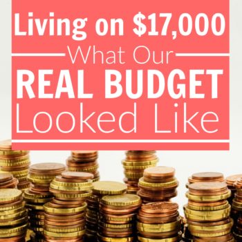 How does a family of four live on $17,000? Here's a look at their real budget that helped them go from paycheck-to-paycheck, to buying their own house!