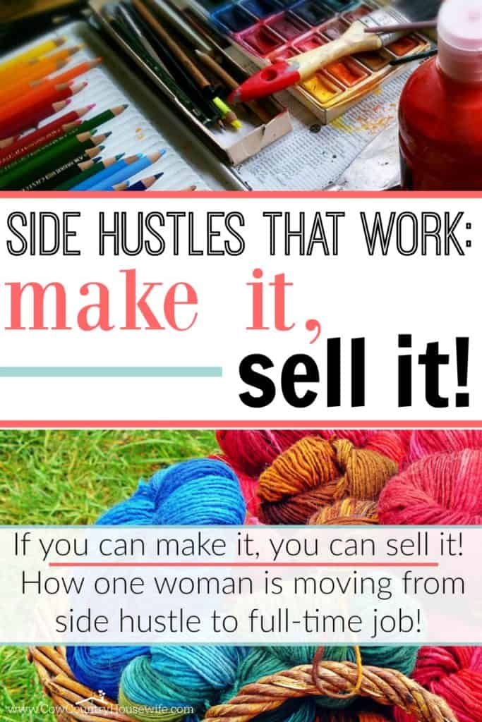 If you can make it, you can sell it! She's passed a side hustle, and is about to make a full-time income from selling cards!! It's completely possible!