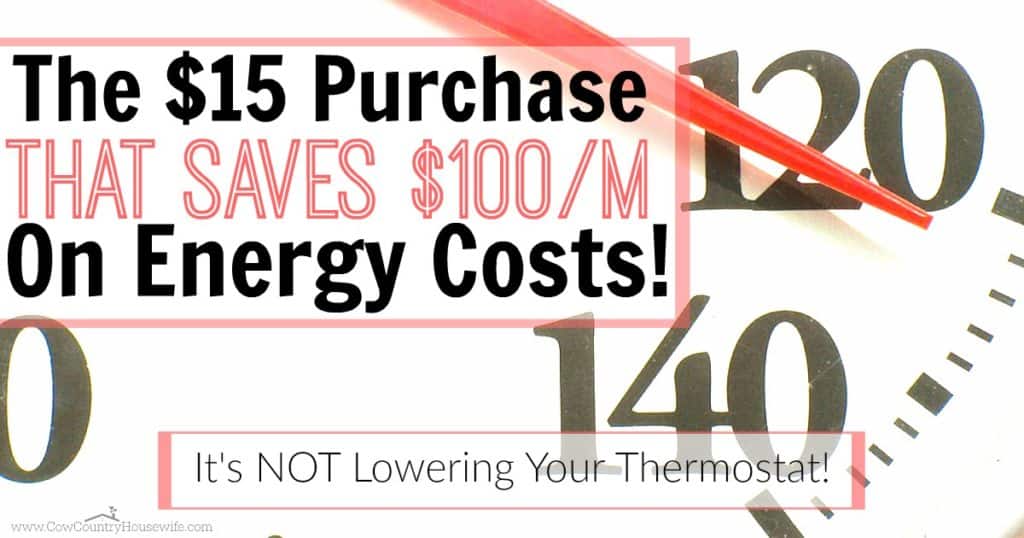 She beat high energy costs using a $15 purchase! She seriously cut her energy bill IN HALF this way! I can't wait to do this in my house too!