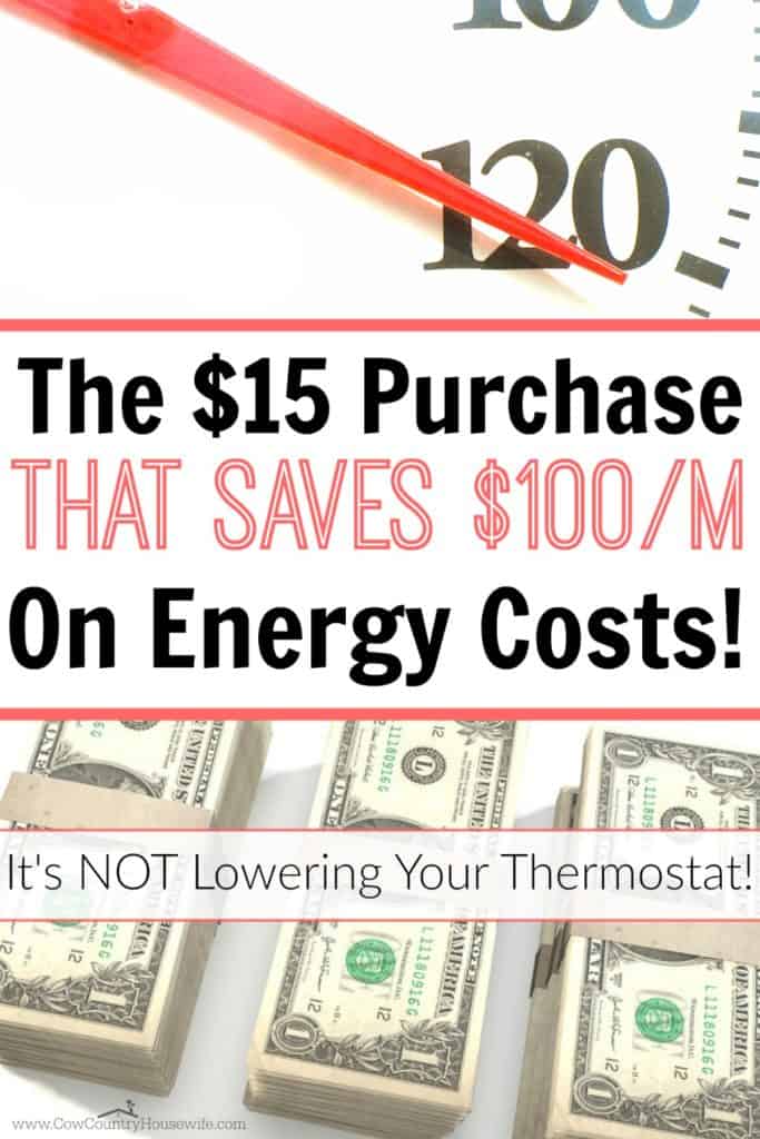 She beat high energy costs using a $15 purchase! She seriously cut her energy bill IN HALF this way! I can't wait to do this in my house too!