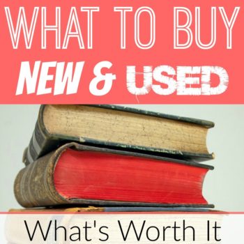 Did you know that there are some things that you should NEVER buy used? I never realized that! Here's a great start to deciding whether to buy new or used!