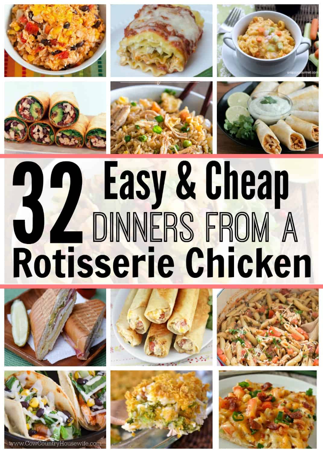 32 Easy & Cheap Dinners From a Rotisserie Chicken - Caroline Vencil