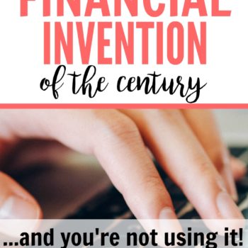 I can't believe I haven't been doing this for years! She's right about it being the best financial invention of the century. I still can't believe I've been overlooking this for so long.
