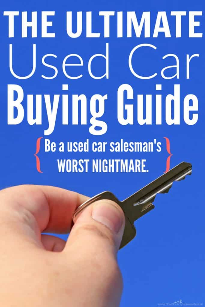 Don't buy a car without reading this! She covers everything you need to do before buying a used car. You'll never buy a lemon or a clunker when you come armed with everything you need to make the best decisions!