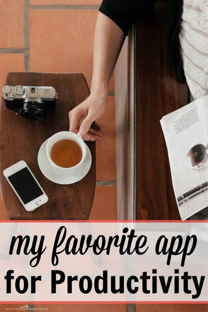 My Favorite App for Productivity that helps me stay on track and get everything done as a busy mom of 3!