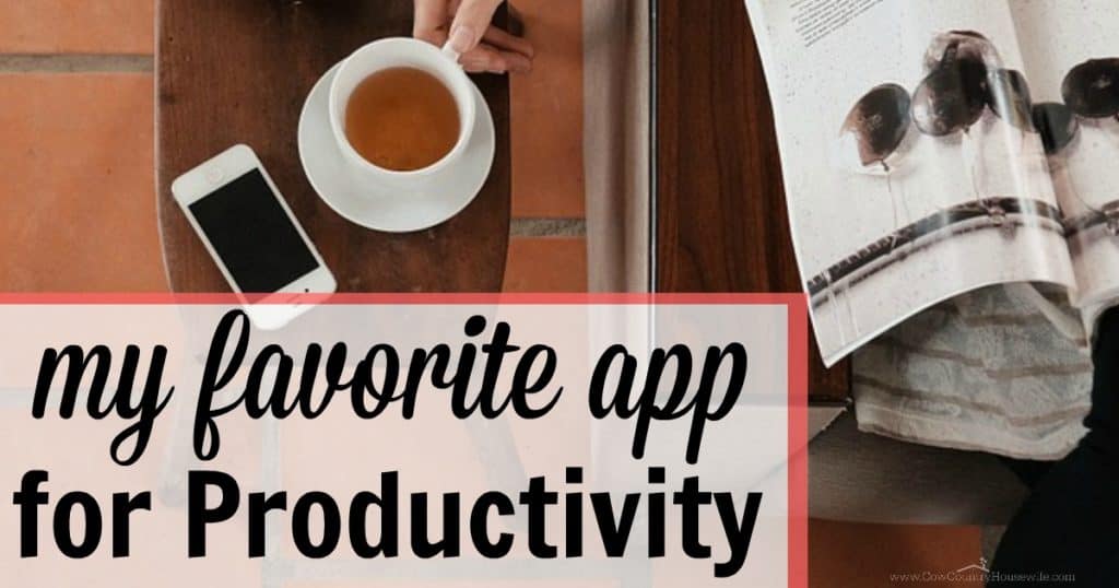 My Favorite App for Productivity that helps me stay on track and get everything done as a busy mom of 3!