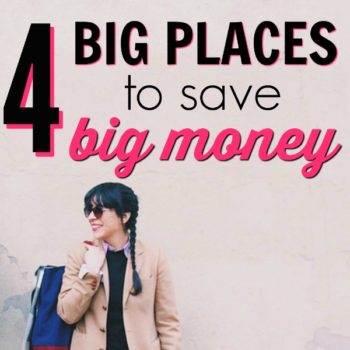 These are great! Pinching pennies is great, but there are some big places to save big money quickly. You could spend months and months trying to save this amount of money or you could just change these 4 big categories in your budget. 4 Big Places to Save Big Money