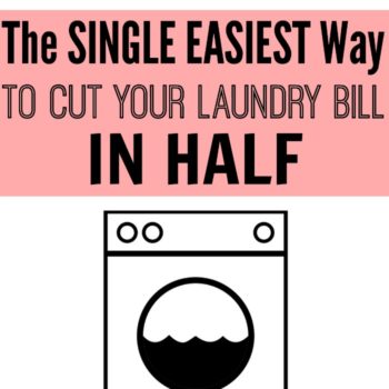 Looking for a quick and easy way to save money doing the laundry? Give this a try! Just by changing one thing, you can save a lot of money. This is a frugal tip that I can't wait to try! Cut your laundry bill in half easily!