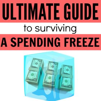If you're looking for ways to save money fast, a spending freeze is the way to do it! Save money without working hard. Here are tricks from a spending freeze pro! Ultimate Guide to Surviving a Spending Freeze