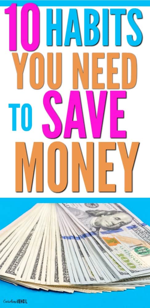 Check out these frugal money saving habits that you need to start today if you are broke or are living paycheck to paycheck. Just living on one income is hard, too. but if you can learn to master these skills, you'll be able to save money fast and easy! #frugal #savemoney #money 