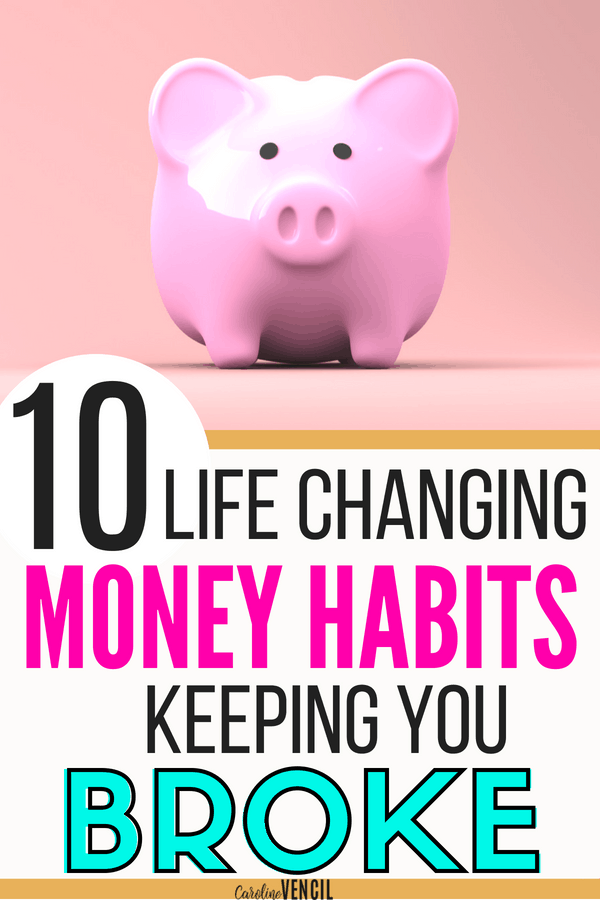 Check out these frugal money saving habits that you need to start today if you are broke or are living paycheck to paycheck. Just living on one income is hard, too. but if you can learn to master these skills, you'll be able to save money fast and easy! #frugal #savemoney #money 