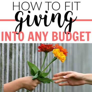 You can fit giving into any budget. It's more than just money, too. There are so many things to give other than with money. These are great!