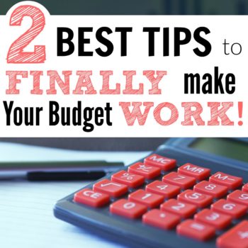 This is great! These are the biggest budgeting lessons to make your budget stick. If you stink at budgeting, this is for you! I love this. These are so easy, but I really didn't even think of it! Number one is my favorite! The 2 Biggest Budgeting Lessons to Make Your Budget Stick.