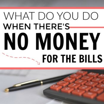 What do you do when there's no money for the bills? It's a really scary situation, but she has some amazing ideas and advice! This came up just when I needed it! Everything you need to know when you're in money trouble.