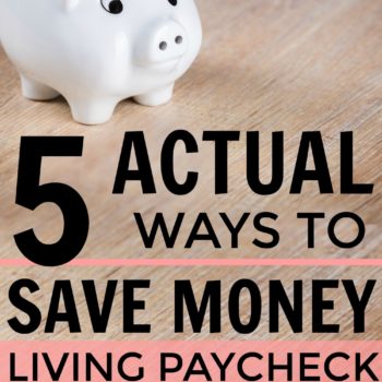 These are the best! How to save money when you're living paycheck to paycheck. She's a pro about saving money on a low income! Tips and tricks to save money money. Easy ways to save more money when you're living between paychecks. Real ways to save money. How to Save Money When You Live Paycheck-to-Paycheck
