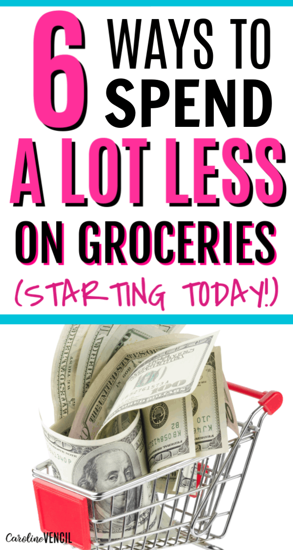 How to save money grocery shopping on a budget when you need to save money and live frugally. Awesome tips and tricks for big families and small families. These small tips to save big on food are quick and easy. I always stay on budget for my groceries list thanks to these tips tricks and ideas.