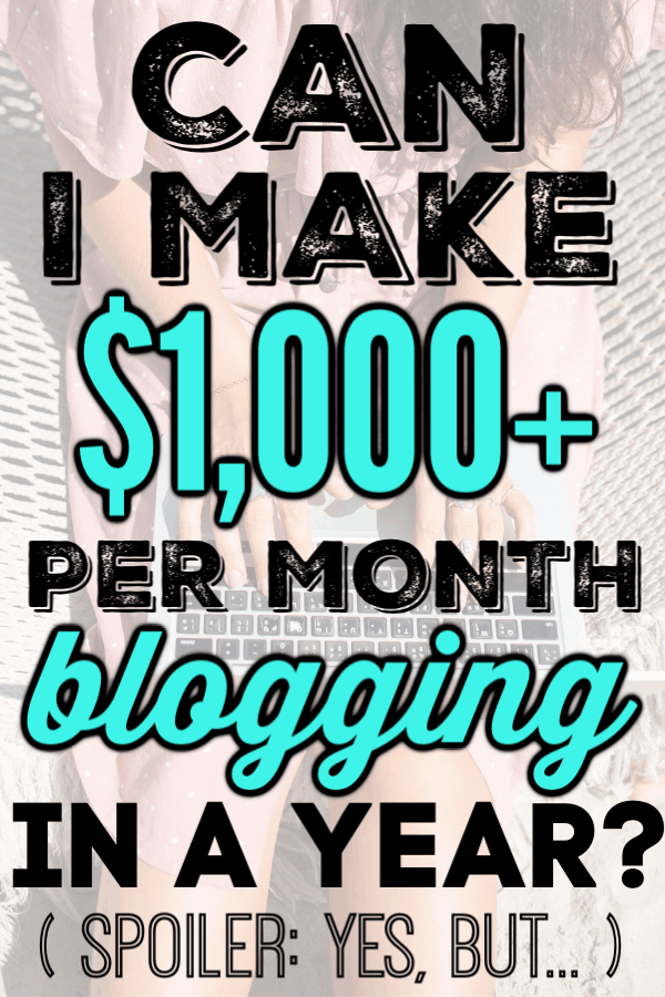 Can You Make Money Blogging in A Year? Can you really work from home and make a full time income blogging and writing on Pinterest? If you've ever wanted to stay at home with your kids and make money at home, this is perfect for moms who want to start a blog for extra money. It's the fast way to make money blogging as a new blogger!