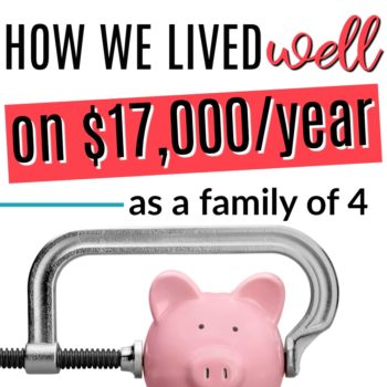 This is so inspirational! She shares how her family of 4 lived off of $17,000 each year! Easy ways to save more money. Learn how to save money. How to save on a low income. How to live on a ow income. How to live well on any income. How to live well on a low income. Personal finance tips for a low income. How can a family of four live well on $17,000/year? It's possible and no matter how much income you earn, you can learn a few things that will help you get control of your money. How We Lived Well on $17,000 as a Family of Four.