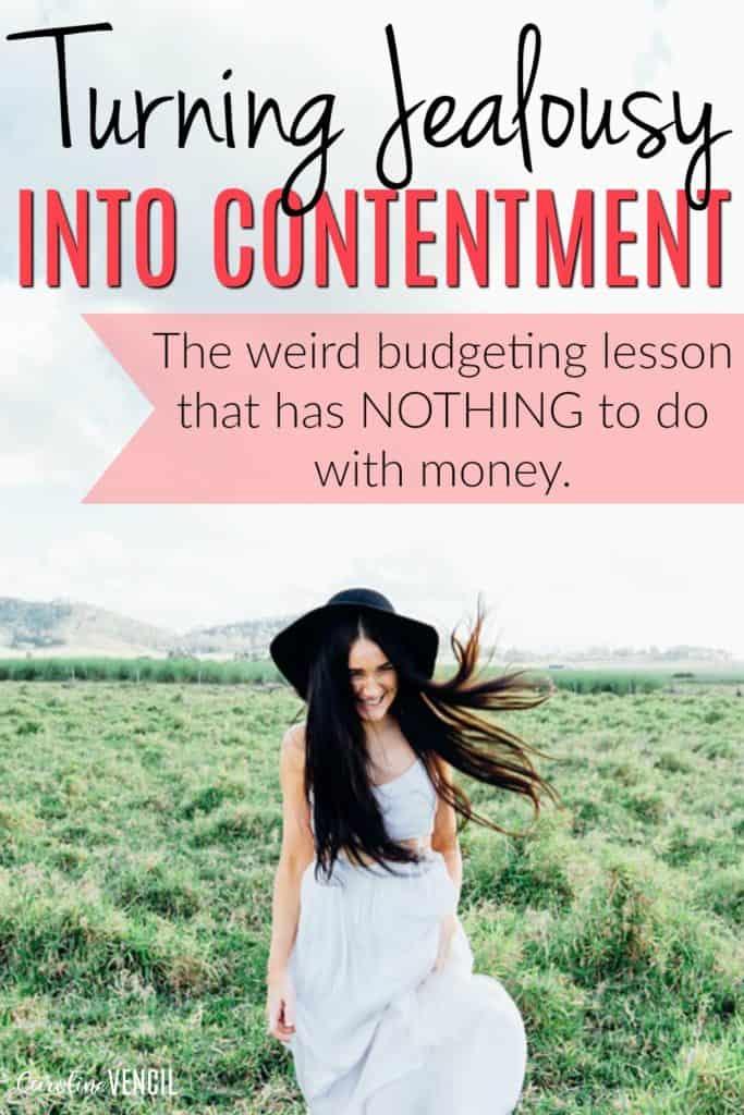 This is really great! She really makes it easy to remember how to focus on the important things in your life and in your budget without getting jealous of others. How to Turn Jealousy Into Contentment. How to be content and save money. How being content saves money. Being content with what you have. How to be content with what you have.