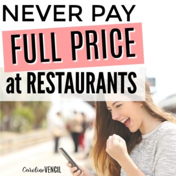 These are so great! I had no idea there were so many ways to save money at restaurants! She's found all of the best places to get deals on restaurants no matter where you live. How to save money going out to eat. Going out to eat on a budget. How to get dinner on a budget. Saving money at a restaurant. Easy ways to save going out to dinner. Going out to dinner and saving money. Never Pay Full Price at Restaurants