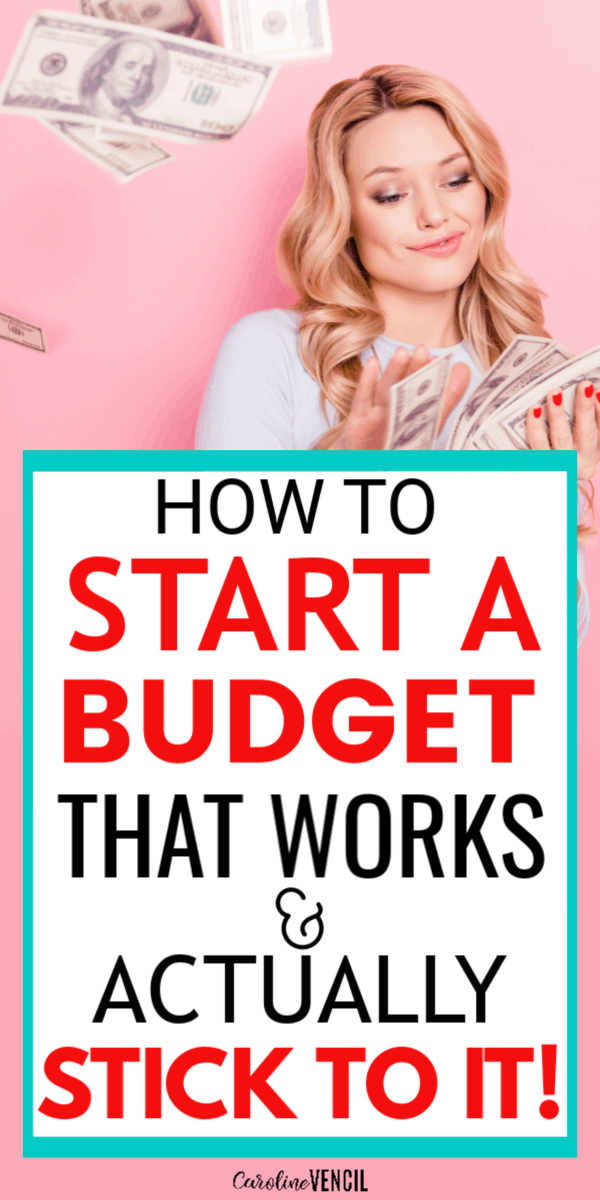 How to start a budget... When you suck at budgeting – perfect for beginners. I get so overwhelmed with a budget, but this is a super simple and easy guide with tips and ideas that  show you how to make a budget with no money or if you're living on one income.