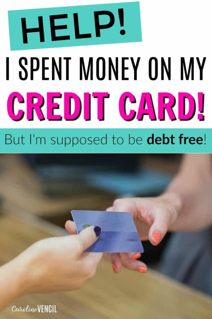 I love this! This is SO helpful! I'm so glad that someone finally talked about trying to get out of debt and back tracking. If you want to get out of debt, you need to save this post! It will definitely come in handy when you have your first slip up! How to get your debt free journey back on track. Become debt free. How to fix your spending when you need to get out of debt. What To Do When You've Racked Up More Debt