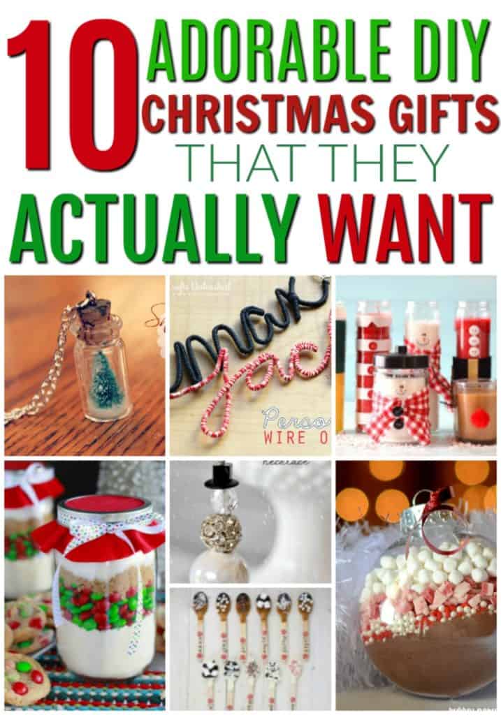 These are so great! DIY Christmas gifts that people will actually want! Great gifts that you can make at home yourself. DIY holiday gifts. Christmas on a budget. How to have a debt free Christmas. Save money and make gifts for Christmas instead of buying them. DIY Christmas gifts that they will actually want.