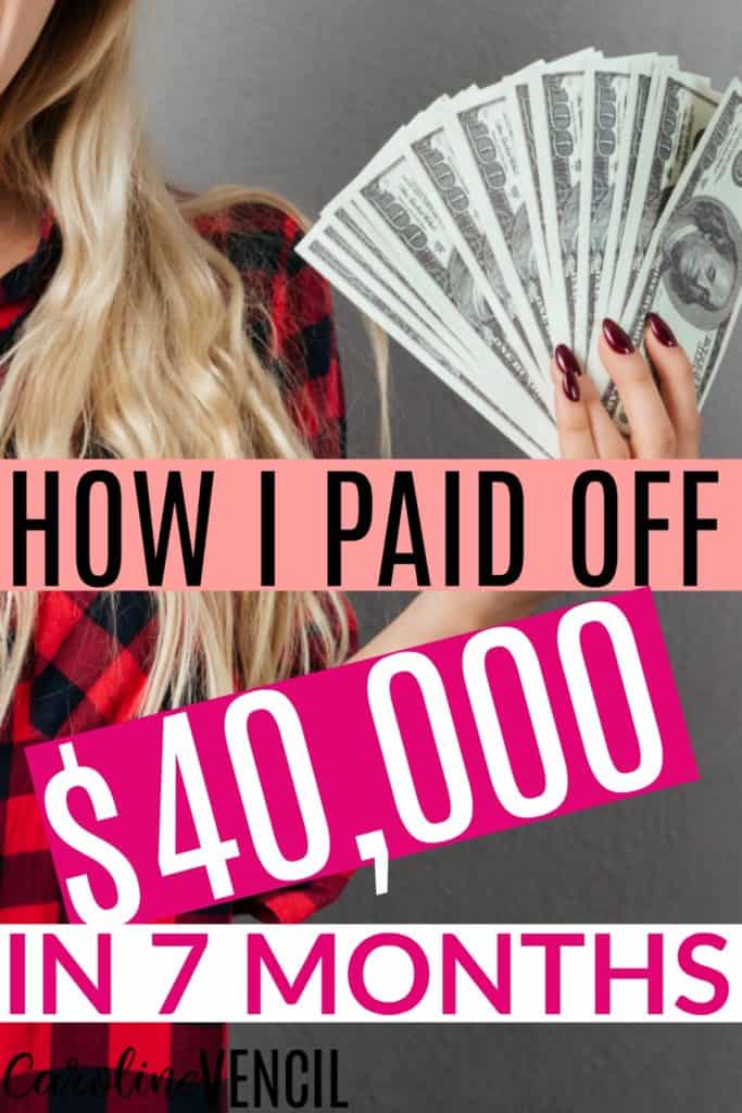 This is amazing! She paid off all of her debt – $40,000!!! – in 7 months! This is the best debt-free story I've ever read. Her tips are actual things that will work for me. I love this blog for money saving ideas and tips. She's always got the best ideas for regular people just like me. These are great tips to make extra money too! How I Paid off $40,000 of Debt in 7 months