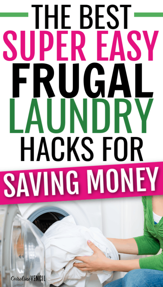 Frugal laundry tips for busy moms who want to save money while getting this chore done, but don't have tons of free time! With these tips, you will still have to do the laundry but you will save money. Tips for doing laundry better: an awesome list of laundry system ideas and laundry tips that will help you do laundry smarter, quicker, and for less. #LaundryTips #FrugalLiving #frugal #laundry #savemoney