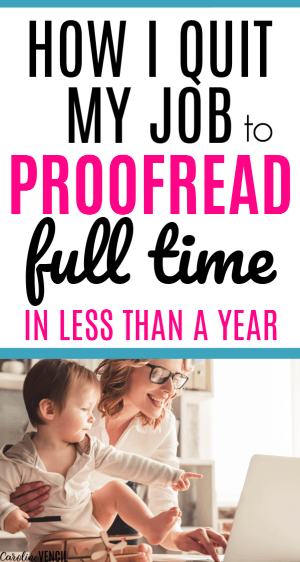 How to Make Money From Home as a Proofreader. Making money at home as a mom by proofreading. Easy way to start proofreading as a full time job for beginners to make extra money. Work at home jobs that are legit and real ways to work from home for beginners and busy moms looking for a new side hustle.
