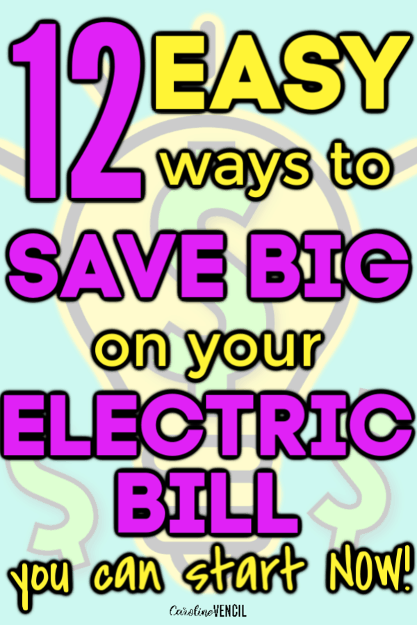 Easy tips and tricks on how to save electricity and save money on your electric bill every month. I have found these money saving tips great for my house, especially in the winter and summer. Simple, easy tricks to save on electric bill. I cut my electric bill in half by doing these simple tips at home. Here are 12 ways to save money on your electric bill and your utility bills. #savemoney