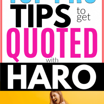 How to Get Picked On HARO and Why Your Blog Needs It for SEO Backlinks. The best free and easy way to get quoted in major news sources and outlets to get your blog seen by tons more people and grow your influence without being sleazy or scammy.