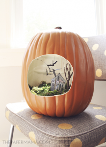 halloween terrarium pumpkin