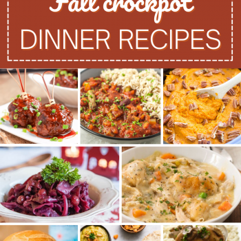Fall Crockpot Dinner Recipes Pin Image